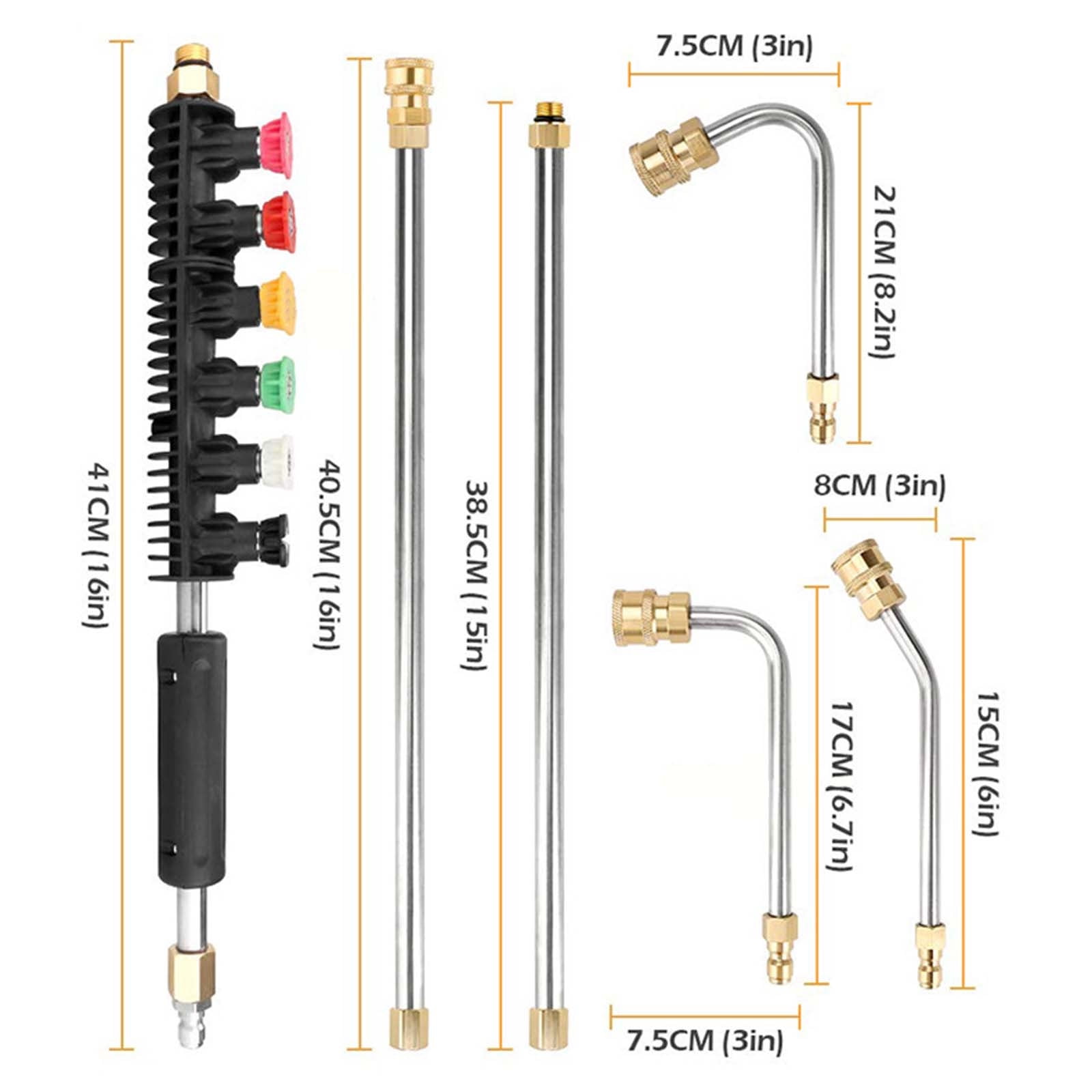 XGFHYJEH High Pressure Hose Nozzle, Water Hose Nozzle, Garden Hose Nozzle, Hose Nozzle Sprayer, heavy Duty Metal Water Hose Nozzle for Outside Garden Lawn & Washing Cars