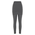 thumbnail image 7 of Clearance Clothes Under $10.00 Women's 2-in-1 Seamless Leggings Comfy High Waist Yoga Pants Tummy Control Slim Stretch Tights for Cyclings Running Athletic, 7 of 7