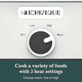 thumbnail image 5 of 4-Quart Square Slow Cooker with Oven-Safe Ceramic Baking Dish, Manual Temperature Control, Dishwasher-Safe, 5 of 7