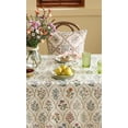 thumbnail image 4 of Mantel ISAENNE, 140 x 140 cm, mezcla de lino, floral, resistente a las arrugas, 4 of 9