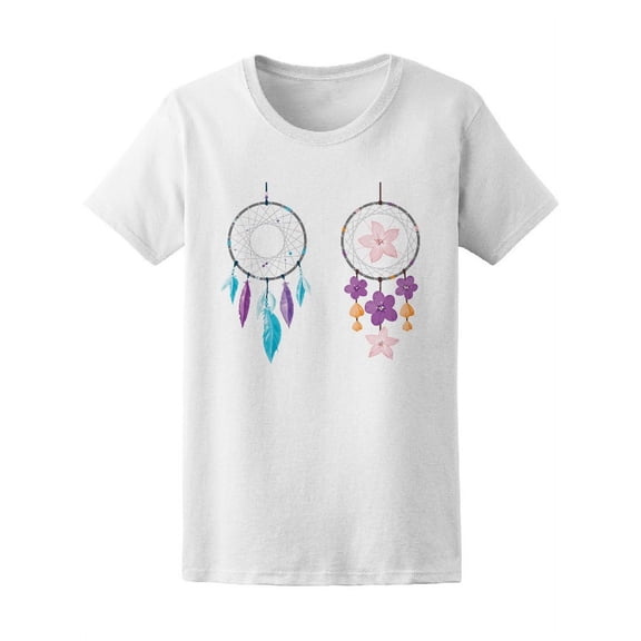 Two Set Colorful Dream Catcher Women's Tee - Women T-Shirt, Xtra Large
