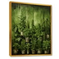 thumbnail image 2 of Designart "Pottery Whispers of Rosemary Herbs I" Floral Framed Wall Art - Traditional Green Herbs Entryway Framed Wall Art Print, 2 of 6