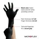 thumbnail image 2 of Guantes desechables de nitrilo Ansell Microflex MidKnight MK-296, 2 of 3