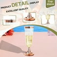 thumbnail image 3 of ACDANC 8Pcs Champagne Flutes Plastic 5 oz Disposable Martini Glasses Champagne Flutes Glass for Family Bar Party Wedding Essentials Mix3, 3 of 7
