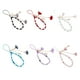 thumbnail image 2 of Seitruly Correas para teléfono móvil, cordón de flores de cristal, correa de llavero con cuentas a la moda, de cuerda colgante, adornos para Electrónica Rojo, 2 of 6