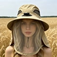 thumbnail image 6 of Luckky Solar Powered Fan Sun Hat with Wide Brim & Mesh Breathable Design,Adjustable UV Protection Outdoor Sun Hat for Men Women,Cooling Fan Hat for Fishing Gardening Hiking Camping Beach Travel, 6 of 6