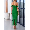 thumbnail image 2 of Vestido PRETTYGARDEN para mujer 2025, verano, hombros descubiertos, verde, XL, 2 of 9