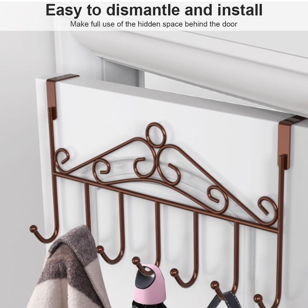 Rinhoo Hat Hanger Rack Storage Organizer over the Door Hanger Holders