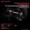 thumbnail image 2 of A-Premium CV Axle Shaft Assembly Compatible with Kawasaki Bayou 300 1989-2004, Bayou 400 1993-1999, Front Left or Right, Replace# 59266-1103, 59266-1096, 2 of 10