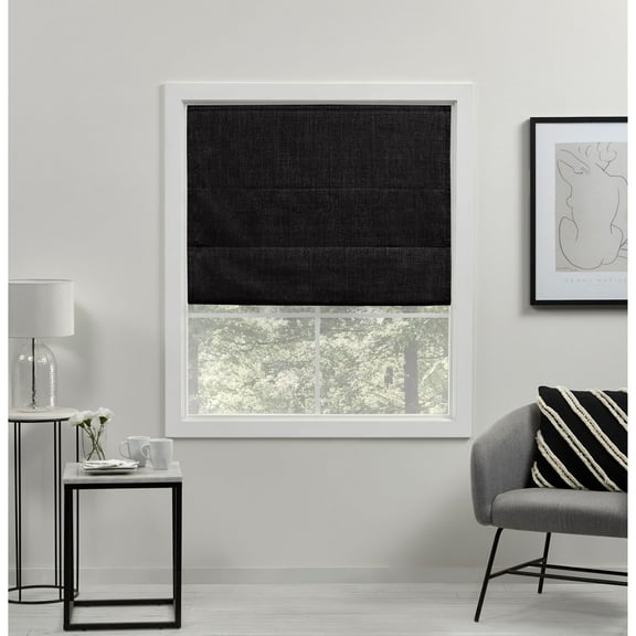 Exclusive Home Curtains Acadia Total Blackout Roman Shade