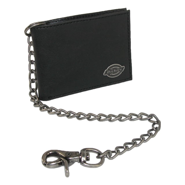 Dickies Leather Trucker Chain Slimfold Wallet (Men)