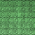 thumbnail image 1 of Ahgly Company Indoor Square Oriental Emerald Green Modern Area Rugs, 6' Square, 1 of 4