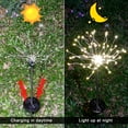 thumbnail image 2 of Honche Solar Fireworks Lights Outdoor Waterproof LED Garden Ground Stake Lights Starburst Lights Pathway Garden Yard Decoration Lighting(2 Packs-Cool White), 2 of 6