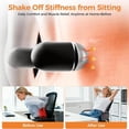 thumbnail image 4 of Back Massage Pillow with Heat and Vibration Ergonomic Support for Comfort and Relaxation, 4 of 8