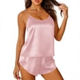 thumbnail image 1 of Uootdi Womens Rompers Satin Fabric Backless Spaghetti Strap Loose Fit Breathable Jumpsuits Casual Overalls Night Out Wear Gift, 1 of 6