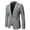 Gray, variant on Herrnalise Men's Autumn And Winter Fashion Personality Solid Color Casual Suit Jacket Dark Gray