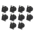 thumbnail image 1 of Type D Plug to Socket 3pin XLR Socket Adapter Connector Cannon Female Balance Male Weld Holder XLR Terminal, 1 of 5