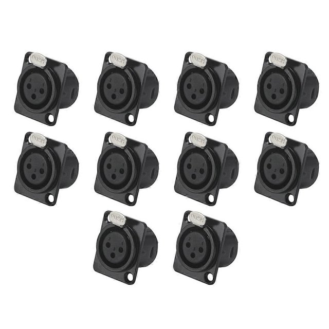 Type D Plug to Socket 3pin XLR Socket Adapter Connector Cannon Female Balance Male Weld Holder XLR Terminal