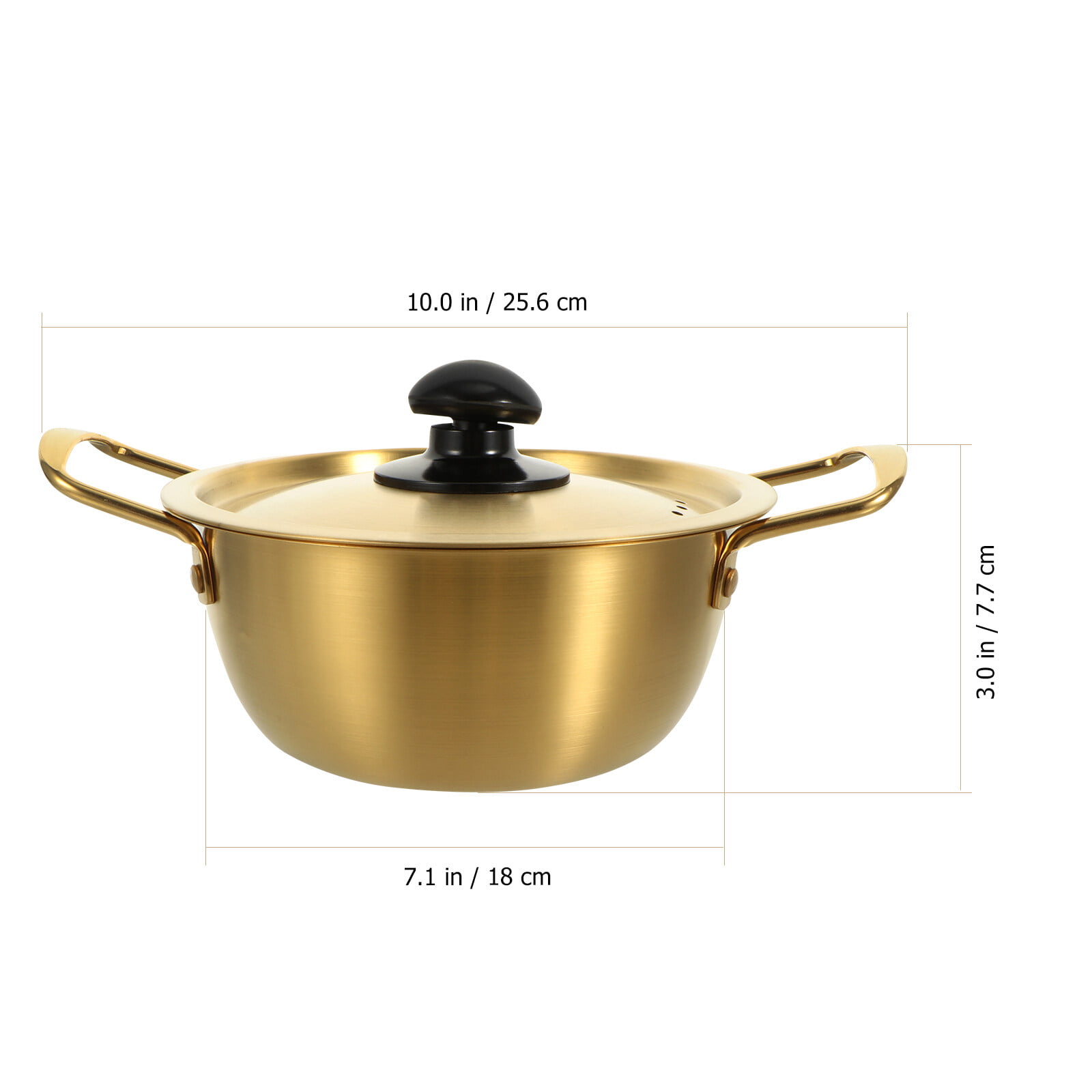 1pc Stainless Steel Covered Small Cooking Pot, Instant Noodle Pot,  Multi-purpose Kitchen Cookware, Small Pot, Soup Pot, Frying Pan, Deep  Fryer, Cookin