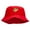 Red, variant on Ok Icon Embroidered Bucket Hat - Red OSFM