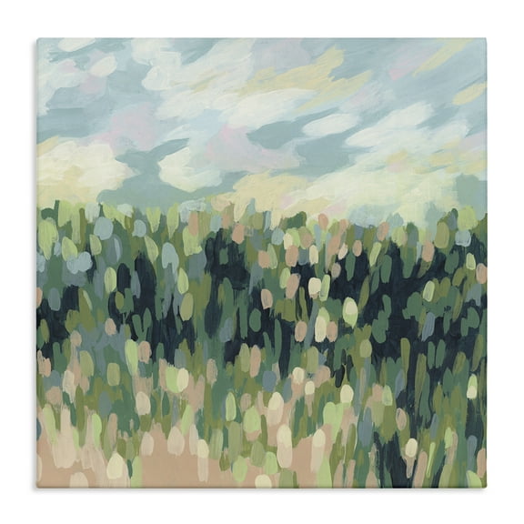Stupell Industries Abstract Rural Meadow Landscape & Nature Painting Wrapped Canvas Art Print Wall Art, 36 x 36