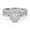White Gold, variant on Twisted Infinity Halo Solitaire Bridal Ring Set for Women Center 5.5X3.5MM Oval and Round Lab Created Moissanite Engagement Wedding Rings In 10K Solid Yellow Gold Size 5