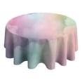 thumbnail image 4 of Dreamy Pastel Sky Round Tablecloth 60"x60",Wrinkle Wipeable Table Cloth for Kitchen Dining Room Picnic Patio Party, 4 of 6