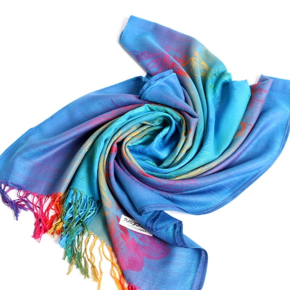 Nochalofo Scarf for Women Lady Fashion Folk-Custom Retro Tassel Scarf Wrap Shawl Travel Scarves Multicolorone Size