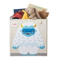 thumbnail image 2 of 3 Sprouts Children's Foldable Fabric Storage Cube Soft Toy Bin Basket, Yeti, 2 of 5