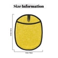 thumbnail image 3 of Pofeuu Yellow Glitter Print Silicone Pot Mat Mitten With Hanging Loop Heat Resistant Oven Mitts Non-Slip Bbq Baking Smoking Potholders, 3 of 7