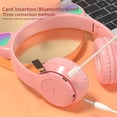 thumbnail image 4 of Auriculares Bluetooth Cat Ear Luminous Over Over Púrpura, 4 of 7