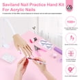 thumbnail image 7 of Saviland Silicone Practice Hand for Acrylic Nails - Upgraded Flexible Moveable Fake Hands with No Breaking or Falling, Manicure Training Hand Nail Kit with 100PCS Nails Tips Home Salon, 7 of 7