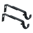 thumbnail image 3 of MERIVILLE Set of 2 Black Curtain Drapery Rod Bracket for 3/4" Rod, Adjustable, 3 of 4