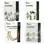 Cousin DIY Bulk Jewelry Making Bundle with Pet Charms and Accents, Silver and Gold