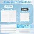 thumbnail image 3 of Heyface Face Towels Dry/Wet Use, Face Towelettes Disposable Sensitive Skin Ultra Absorbent Chemical-Free Makeup Remover Washcloths, 60 Count, 3 of 8