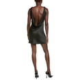 thumbnail image 2 of Norma Kamali womens  Drape Mini Dress, S/36, Black, 2 of 3