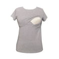 thumbnail image 4 of LVMA2500 - 100% premium Cotton - Women Nursing Maternity T-Shirt, 4 of 8