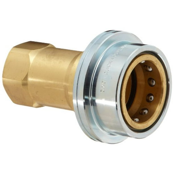 Dixon B16600S Solid Brass Steam Quick Disconnect Boss Fitting, Poppet