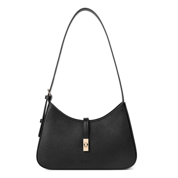 Bandolera CLUCI para mujer de piel vegana negra