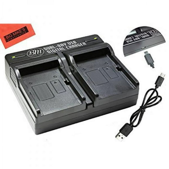 EN-EL15, ENEL15 Dual Rapid Battery Charger for Nikon 1 V1, D500, D600, D610, D750, D800, D810, D810A, D7000, D7100, D7200 Digital SLR Camera