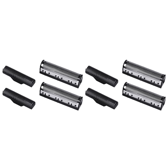 2Set Clipper Blade for Km-1102 Clipper Electric Shaver Parts Net Silver,4 x Cutter head 4 x Cutter nets,Silver