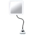 thumbnail image 1 of Flexible Magnifying Mirror 10x With Led Light And Gooseneck, Lighted Travel Makeup Mirror, Lock Suction, Natural Daylight Led, Cordless And Portable, 1 of 4