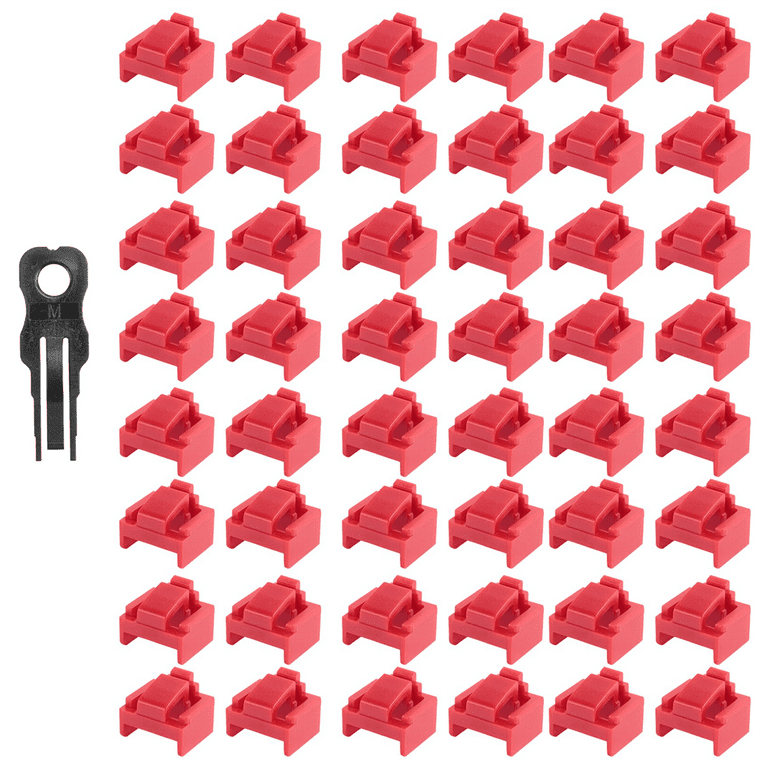 Uxcell Silicone Ethernet Hub Port RJ45 Anti-Dust Stopper Cap Cover Black 20 Pcs