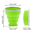 thumbnail image 2 of Unique Bargains Folding Cup with Wrist Strap Collapsible Cups 200ml 1 Pc Green, 2 of 5
