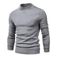 thumbnail image 7 of Autumn and winter thickened warm sweater men's slim men's sweater men's multi-color sweater - floral camel - M suitable for 55-65kg, 7 of 7