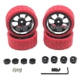 thumbnail image 5 of RC Wheel Rims and Tires RC Car Tires for WPL C14 C24 C34 C44 B14 B16 B24 6 1/16 RC Car Update Accessories , Red, 5 of 6