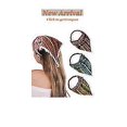 thumbnail image 5 of 3 Piezas Pañuelos para el Cabello Elásticos Florales Bufanda Diadema Pañuelo para la Cabeza de Gasa Turbante Estampado Floral Diademas Boho Pañuelos para el Cabello con Pinzas para el Cabello, 5 of 5