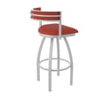thumbnail image 2 of 861 Artemis 25" Swivel Counter Stool with Anodized Nickel Finish and Graph Poppy Seat and Back, 2 of 5