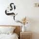thumbnail image 4 of Espejo de pared OYEFLY, diseño de serpiente negra, luna creciente, madera, 4 of 8