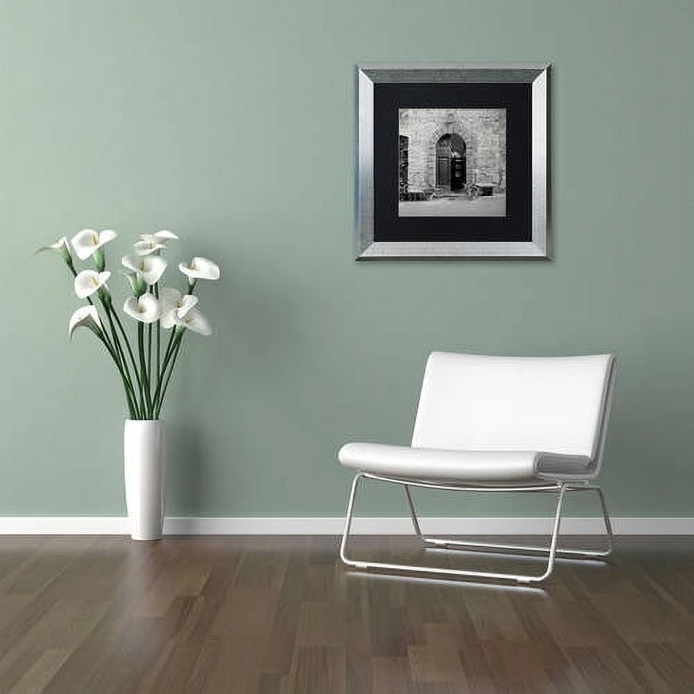 Trademark Fine Art "Tuscany I" Canvas Art by Alan Blaustein, Black Matte, Silver Frame